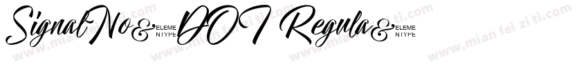 SignalNo3DOT Regula字体转换